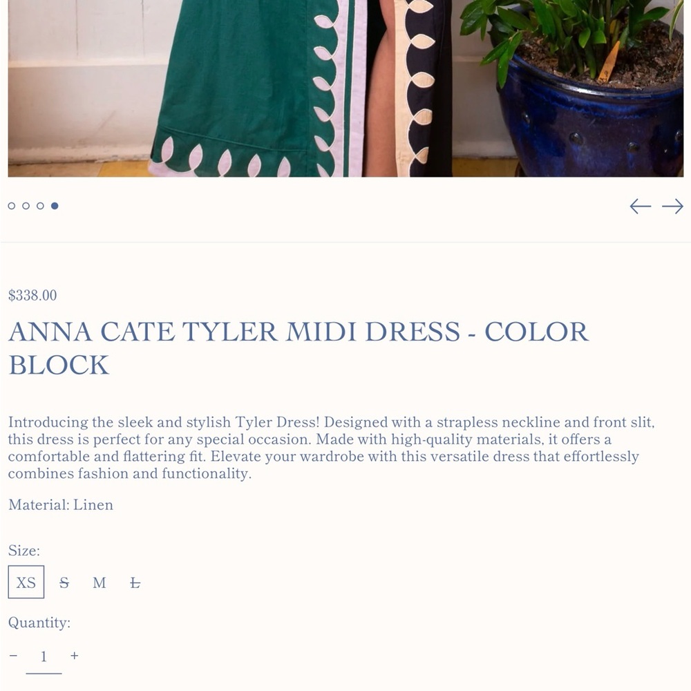 Anna Cate Green and Black Colorblock Maxi Skirt with Side Slit - Picture 4 of 13
